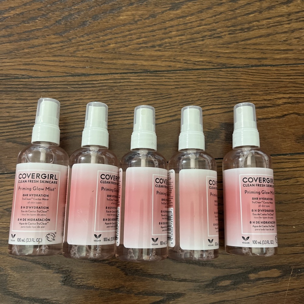 CoverGirl Clean Fresh Skincare Priming Glow Mist 3.3fl oz 5 Pack New